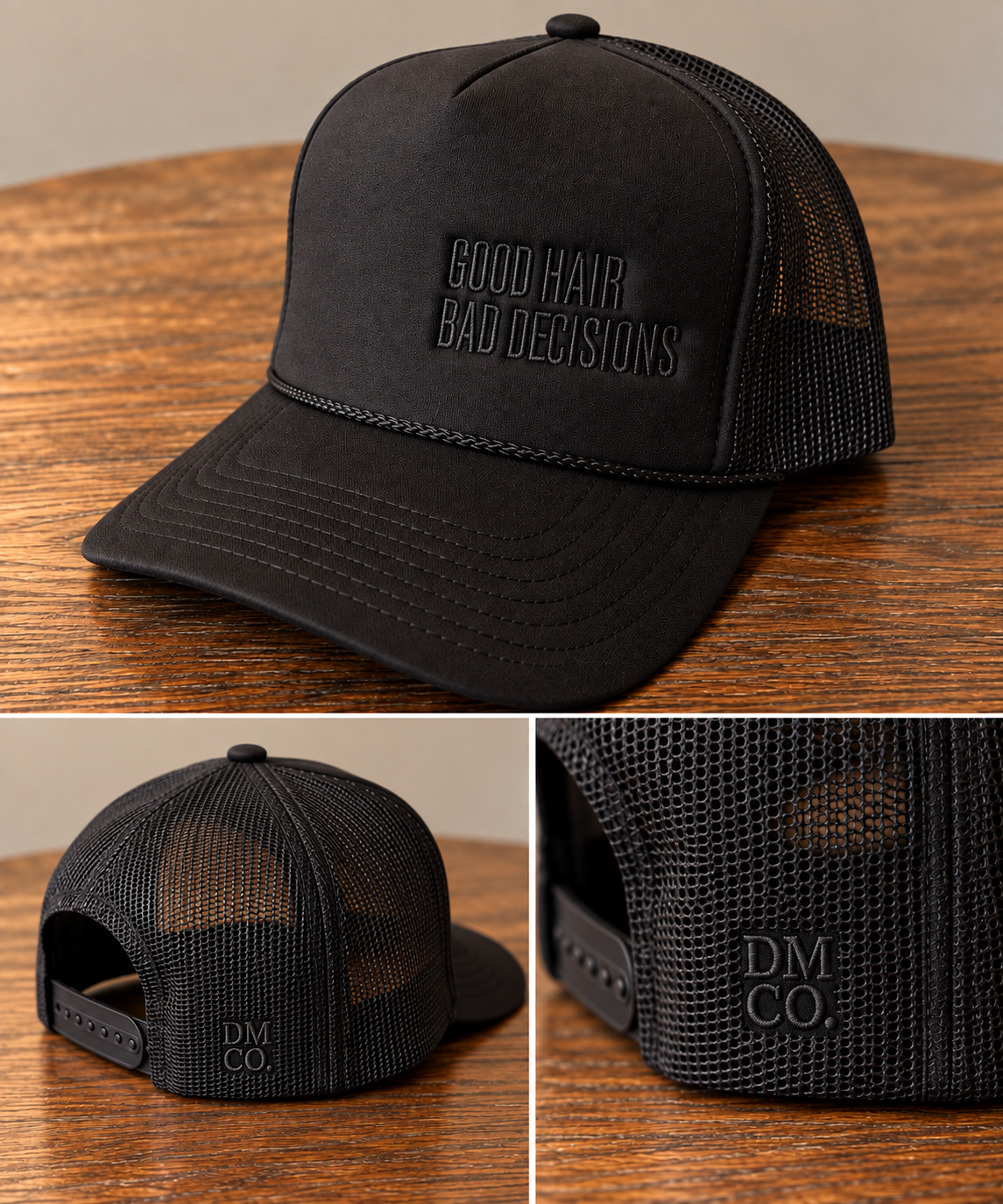 Good Hair Bad Decisions Trucker Hat